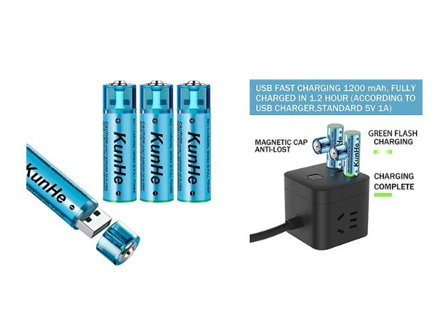 &u+ PILA AA RECARGABLE KUNHE